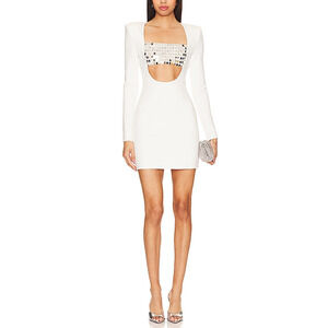 Nbd 'Vani' White Mini Dress Size L - NWT